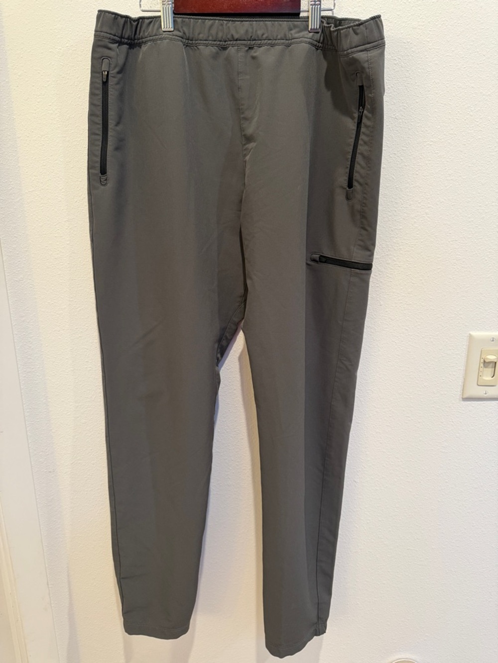 Proof Men's Gray Tech Joggers with Zip Pockets